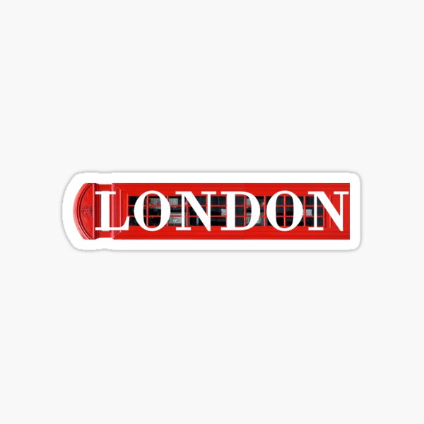 "London" Phone Booth Graphic Sticker