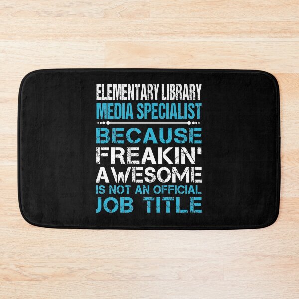Item preview, Elementary Library Media Specialist T Shirt - Freaking Awesome Gift Item Tee designed and sold by watkinsmat.