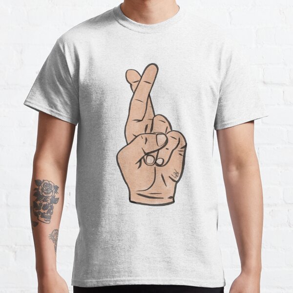 T Shirts Sur Le Theme Crossed Fingers Redbubble