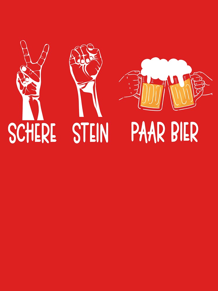 SCHERE STEIN PAAR BIER Mallorca Malle Party T-Shirt