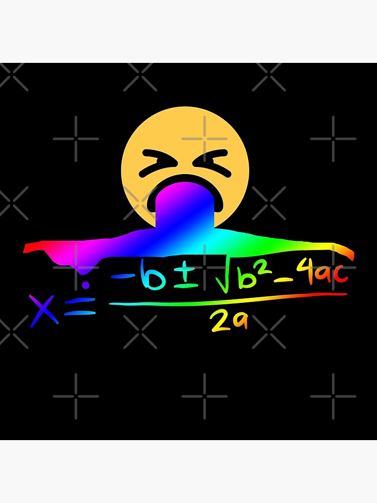 Lámina fotográfica «Fórmula cuadrática I Símbolos matemáticos I Regalos ...