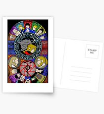Fullmetal Alchemist Glasmalerei Postkarten