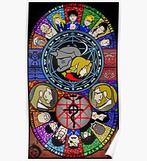 Fullmetal Alchemist Stained Glass Poster