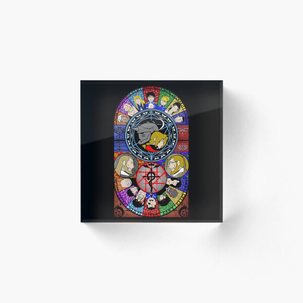 Fullmetal Alchemist Stained Glass Acrylic Block