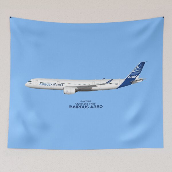 Item preview, Illustration of Airbus A350 F-WZGG designed and sold by Steve H Clark.