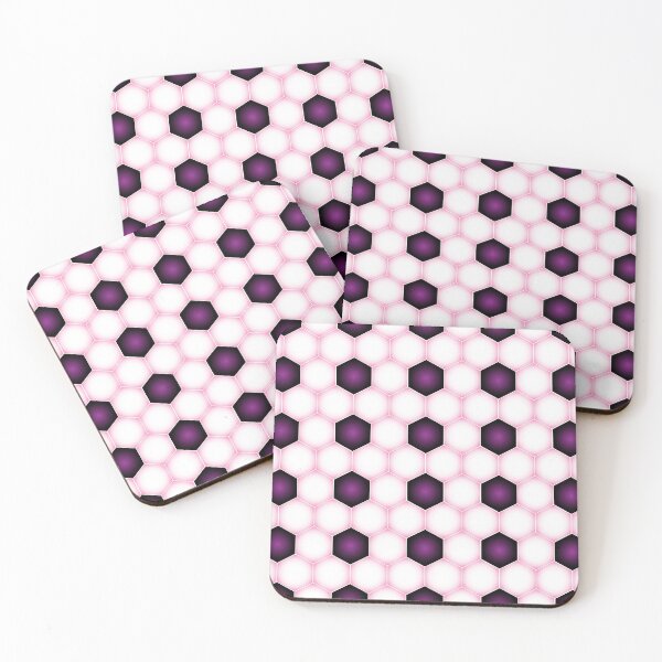 Item preview, Hexagon Honeycomb Seamless Geometric Pattern In Violet Purple Color designed and sold by risingrocket.