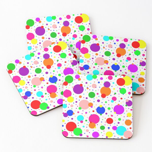 Item preview, Multi Size Rainbow Polka Dots, Choose Your Own Background, Large Sized Non-Repeating Image designed and sold by Nicolette Olivier.
