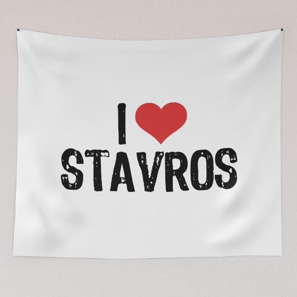 Item preview, I Love Stavros designed and sold by The "I Love Everything" Shop.