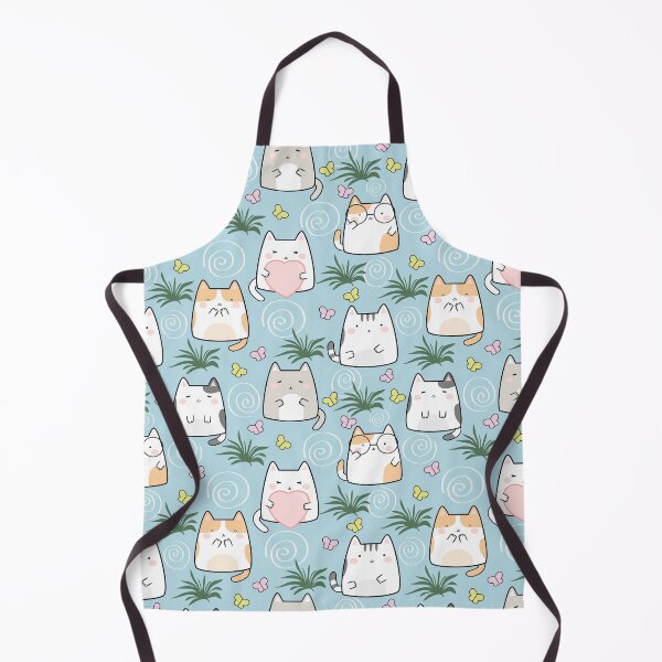 Kawaii Cats Pattern Apron