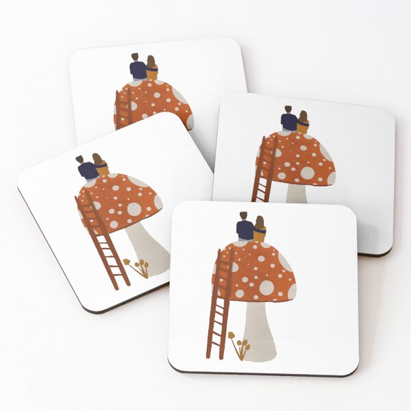 Item preview, Couple Sitting On Mushroom designed and sold by Julia DeWolfe.