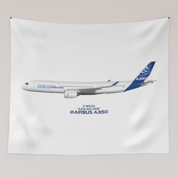 Item preview, Illustration of Airbus A350 F-WZGG designed and sold by Steve H Clark.