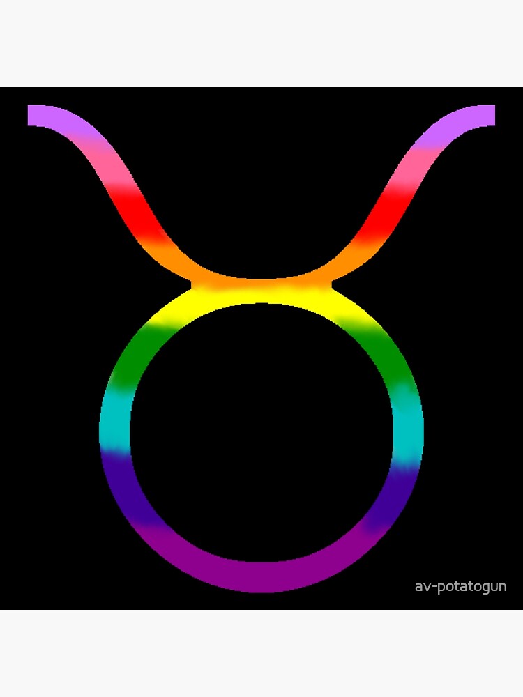 "Rainbow Flag Taurus" Poster for Sale by avpotatogun Redbubble