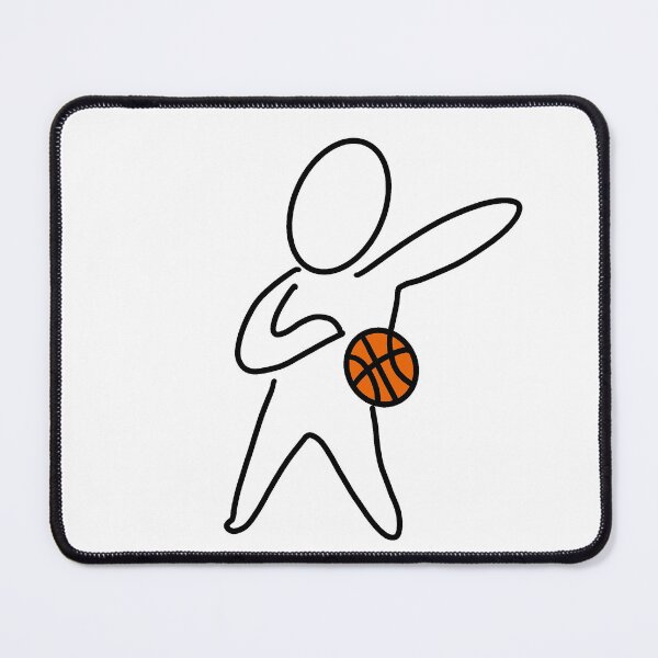 Item preview, Basketball players (white) designed and sold by HoopyShop.