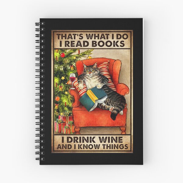 Item preview, cat love reading and wine read books drink wine know things designed and sold by BrennaEirlys.