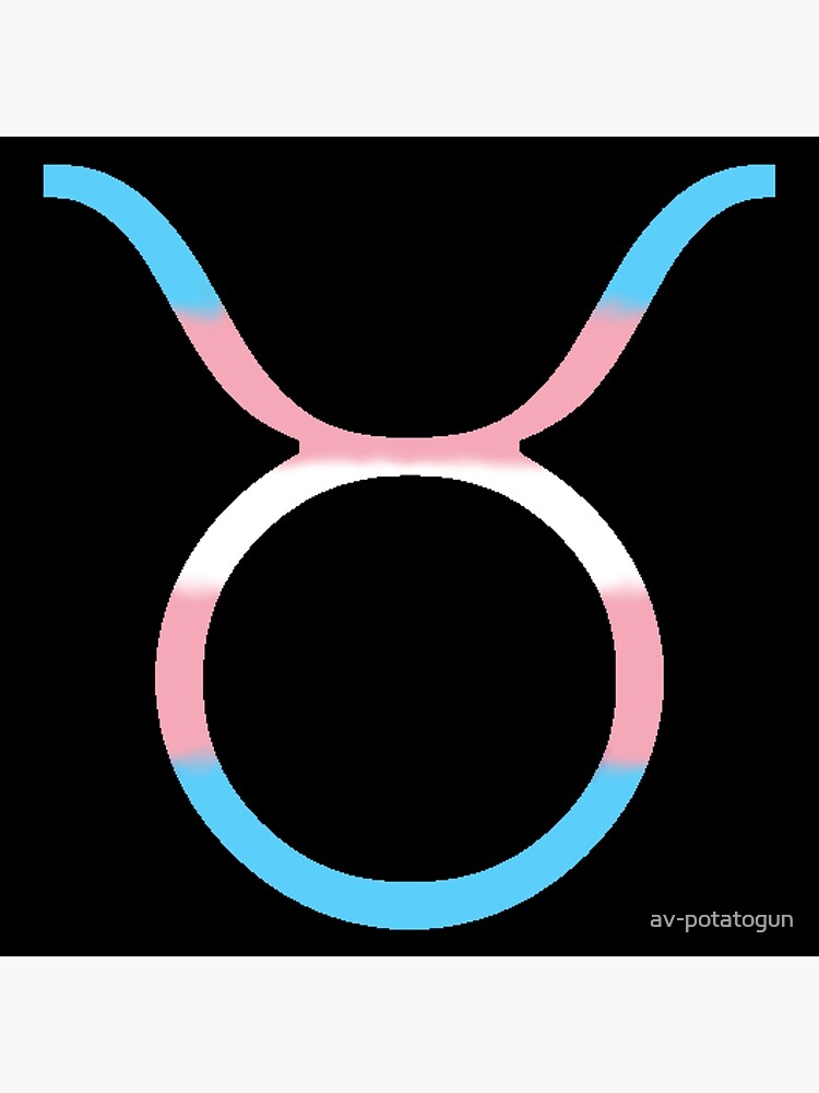 "Trans Flag Taurus" Poster for Sale by avpotatogun Redbubble