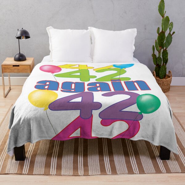 Item preview, Happy 43rd Birthday 42 Again designed and sold by ittybittyowl.