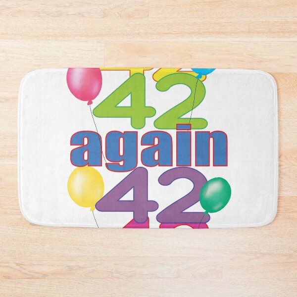 Item preview, Happy 43rd Birthday 42 Again designed and sold by ittybittyowl.