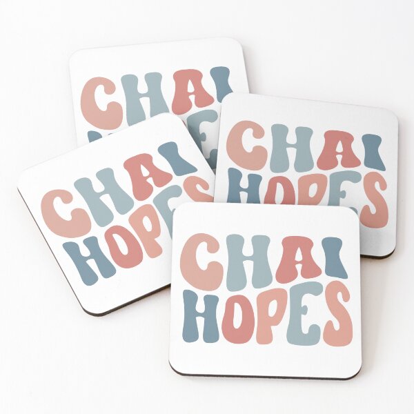 Item preview, Chai Hopes in Retro, Bubbly 70s Font With Aesthetic Colors -  Fun Jewish Design designed and sold by JoBella-Designs.