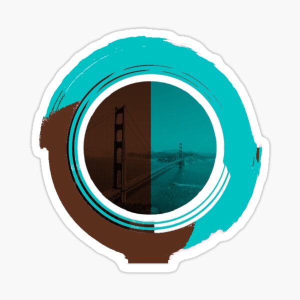The San Francisco Bridge Circle Sticker