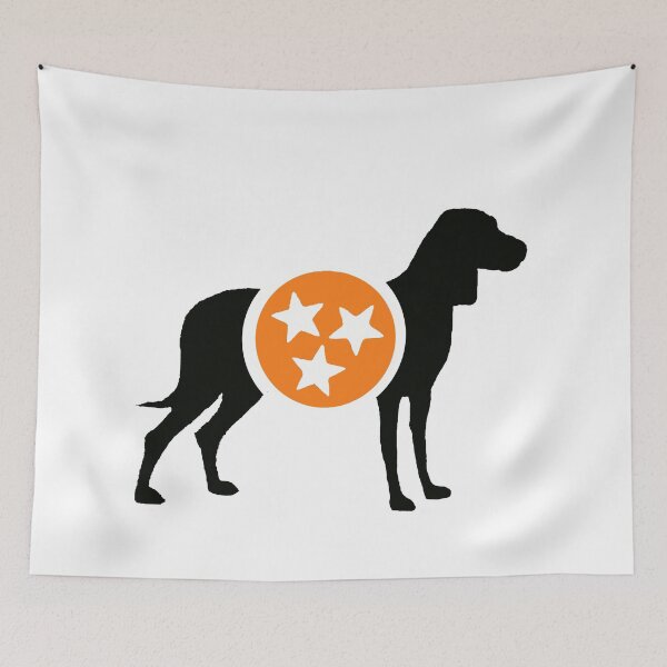 Item preview, Black Hound with Orange & White Tri-Star designed and sold by Morgan Turrentine.