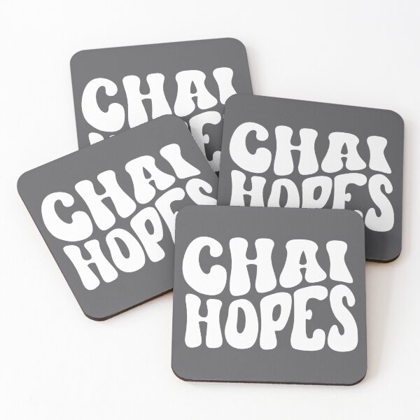 Item preview, White Chai Hopes in Retro, Bubbly 70s Font -  Fun Jewish Design designed and sold by JoBella-Designs.