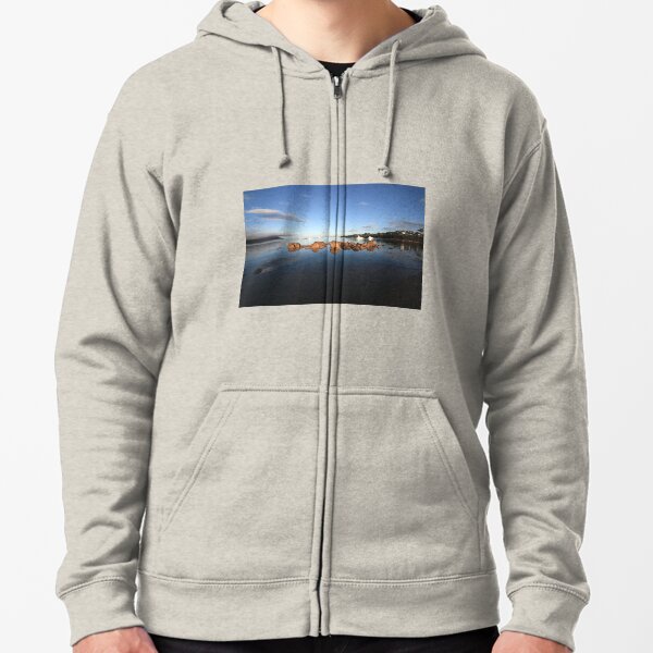 Great Oyster Bay, Coles Bay. Zipped Hoodie