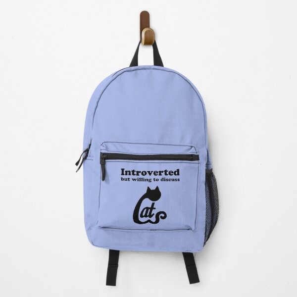 Item preview, Introverted but willing to discuss cats designed and sold by Scat the cat.