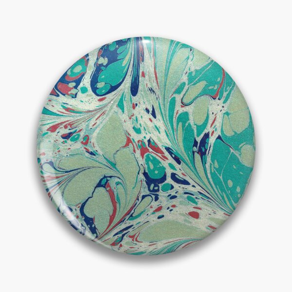 Item preview, Swirl marble in gold, blue, green and red designed and sold by Jessica Goulty.