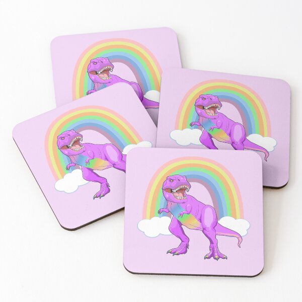 Item preview, Pride T Rex Dinosaur LGBTQ Ally Rainbow designed and sold by MindfulMeta.