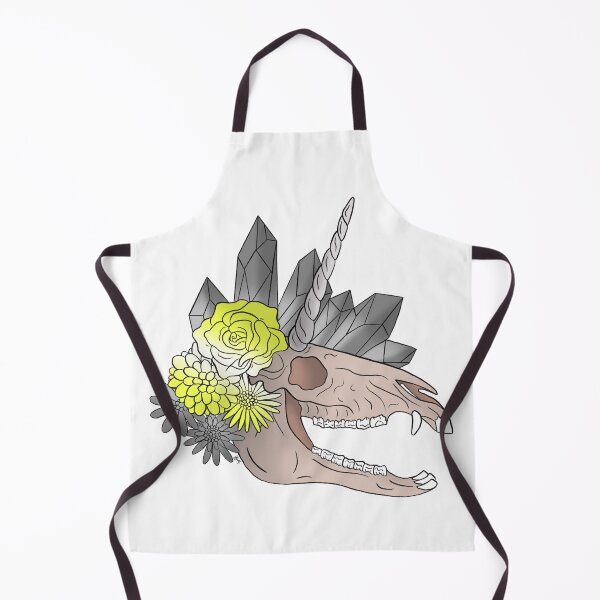 Item preview, Demigender unicorn skull designed and sold by Bethan Morgan.