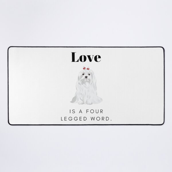 Item preview, Love white maltese dog designed and sold by LiliesValley.
