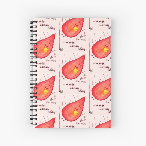 Falling in love Spiral Notebook