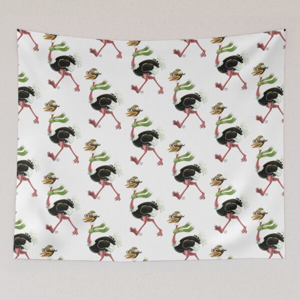 Item preview, Ostrich Chase Through the Desert designed and sold by ImagineThatNYC.