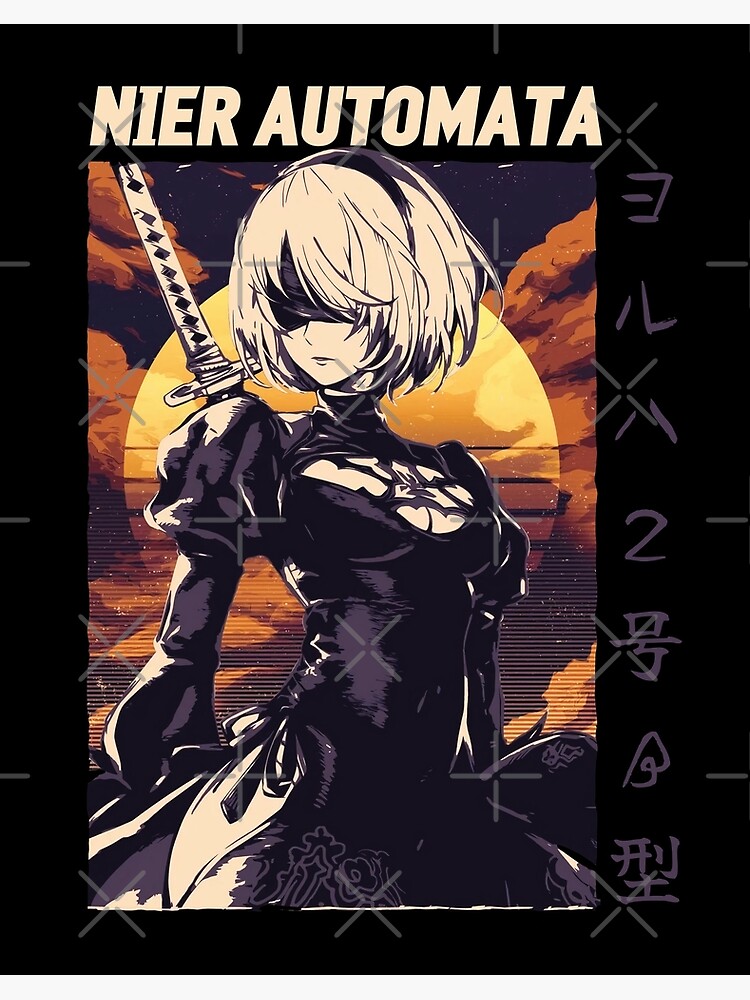 Nier Automata 2B Art Board Print for Sale by CassidyCreates