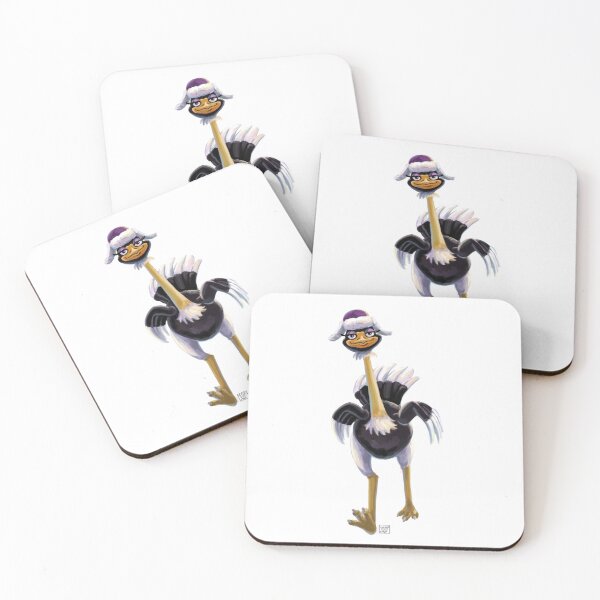 Item preview, Ostrich Chase Over the Mountain designed and sold by ImagineThatNYC.