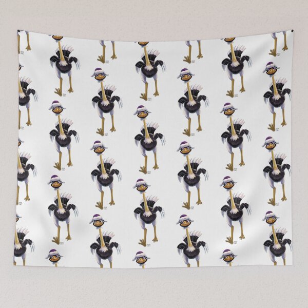Item preview, Ostrich Chase Over the Mountain designed and sold by ImagineThatNYC.