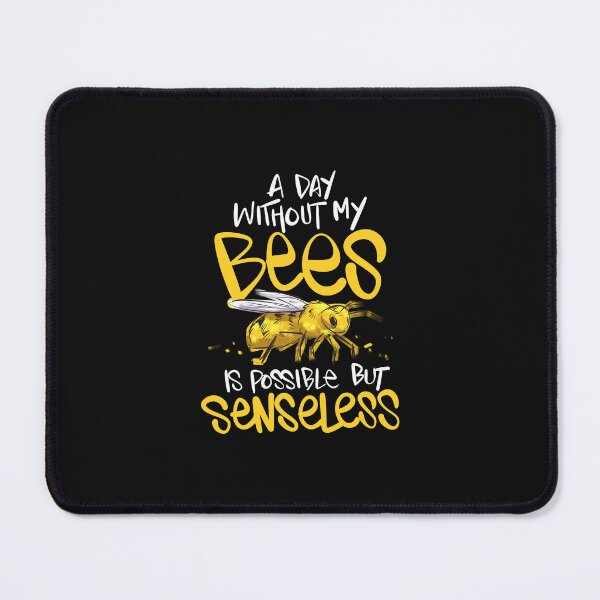 Item preview, Without Bees is Senseless - Funny wholesome Bee designed and sold by omgsavariya.