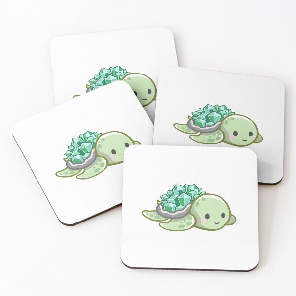 Item preview, Cute Baby Emerald Sea Turtle Sticker designed and sold by 10six.