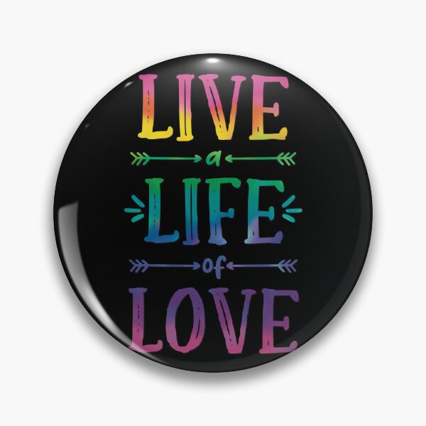 Item preview, Live a Life of Love! Rainbow tie-dye style Pride Good Vibes designed and sold by MunsyArt.