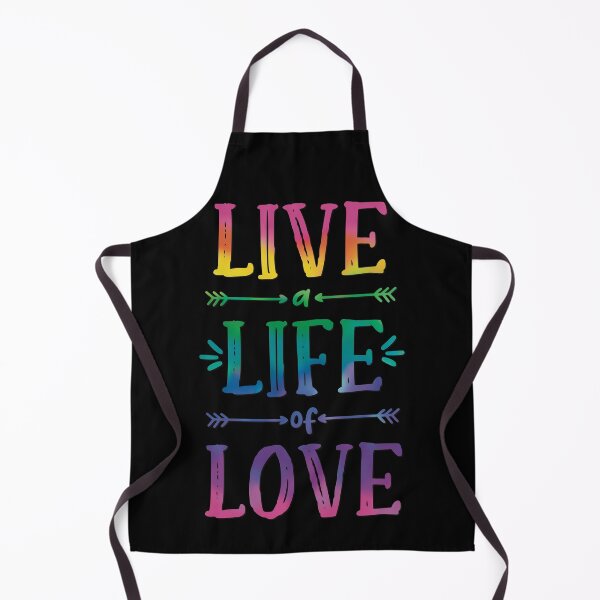 Item preview, Live a Life of Love! Rainbow tie-dye style Pride Good Vibes designed and sold by MunsyArt.