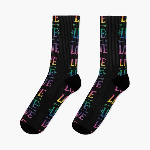 Item preview, Live a Life of Love! Rainbow tie-dye style Pride Good Vibes designed and sold by MunsyArt.