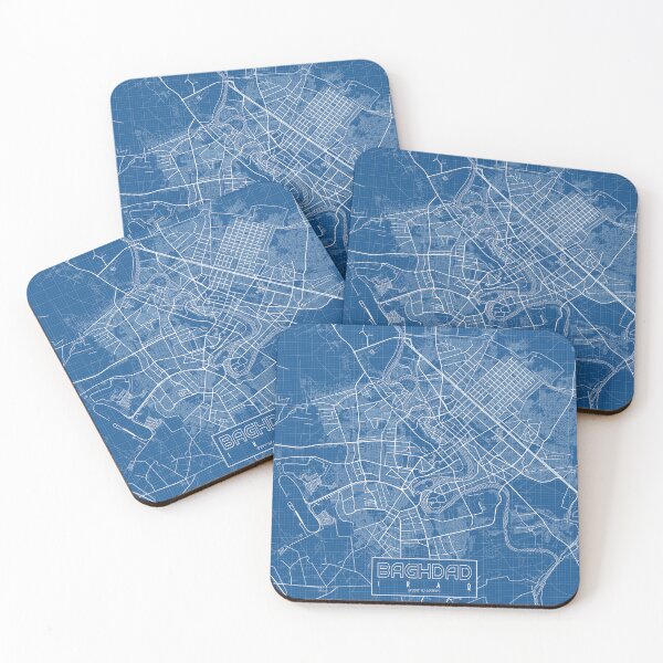Item preview, Baghdad City Map of Iraq - Blueprint designed and sold by deMAP.