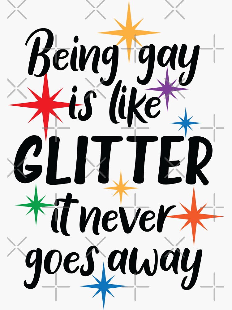 "Gay Glitter LGBT Pride" Sticker for Sale by ArtGraffita Redbubble