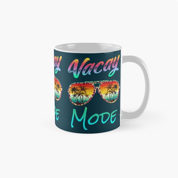 Item preview, Vacay Mode Summer Vacation Sunglasses Palm Tree Beach Sunset Vacay Mode Funny designed and sold by GreenSplash.