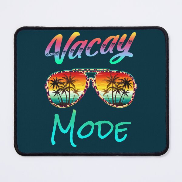 Item preview, Vacay Mode Summer Vacation Sunglasses Palm Tree Beach Sunset Vacay Mode Funny designed and sold by GreenSplash.