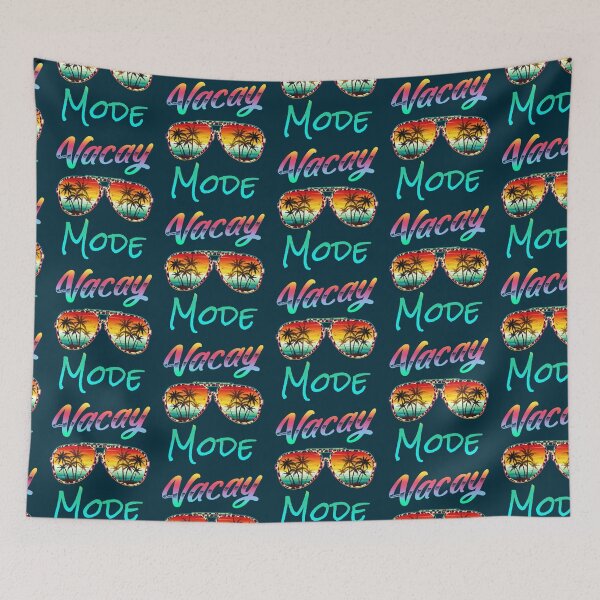 Item preview, Vacay Mode Summer Vacation Sunglasses Palm Tree Beach Sunset Vacay Mode Funny designed and sold by GreenSplash.