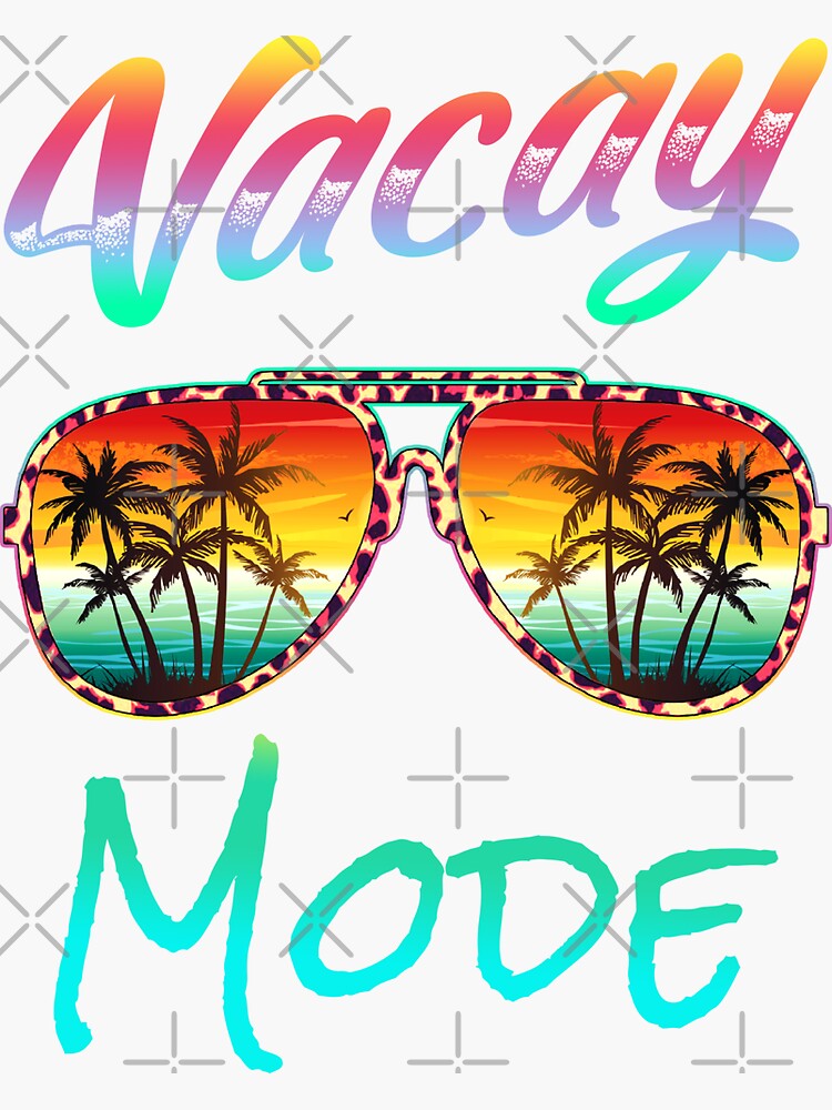 Vacay Mode Tropical Graphic T Shirt Colorful Palm Trees Vacay Mode Tropical Graphic T Shirt Colorful Palm Trees