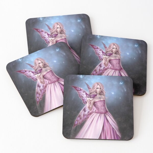 Titania Butterfly Fairy Queen Coasters (Set of 4)