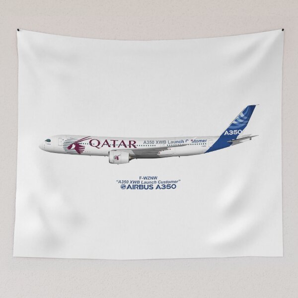 Item preview, Illustration of Airbus A350 F-WZNW designed and sold by Steve H Clark.