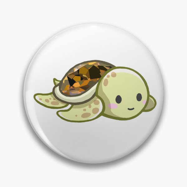 Item preview, Cute Baby Topaz Sea Turtle Sticker designed and sold by 10six.